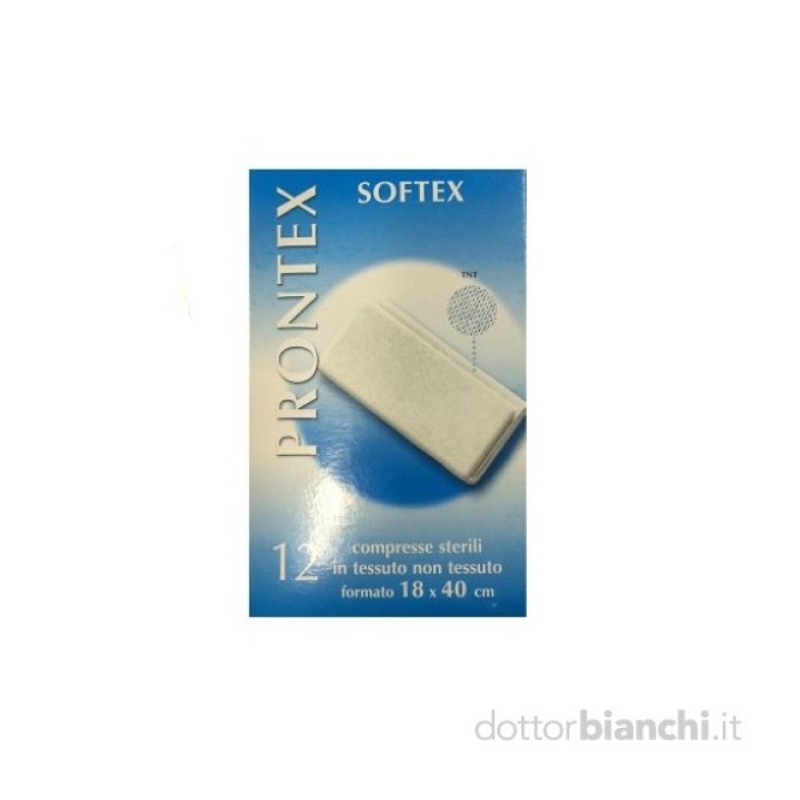Safety Prontex Soft Garze Tessuto Non Tessuto 18x40cm 12Garze