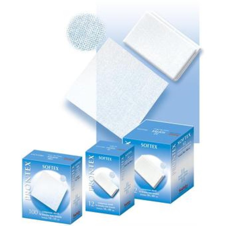 Safety Prontex Softex Garze Tessuto Non Tessuto 36x40cm  12Garze