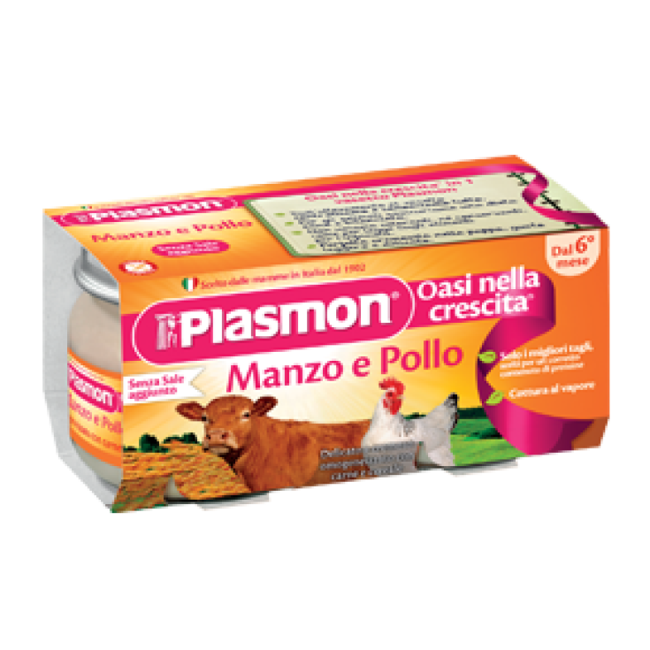 Plasmon Omogeneizzato Di Carne Manzo E Pollo 2x80g