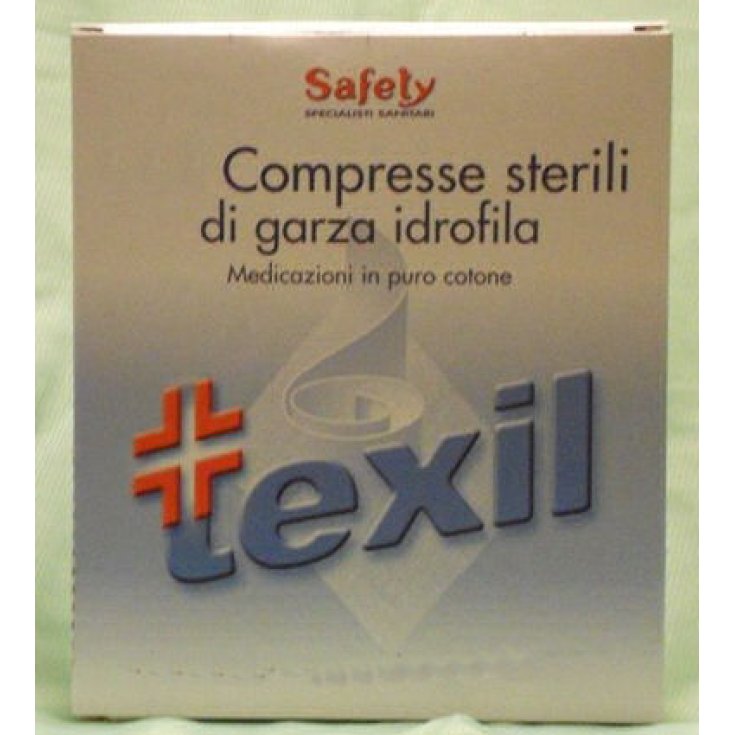 Safety Texil Garza Sterile 10x10cm 25 Compresse Sterili Di Garza Idrofila