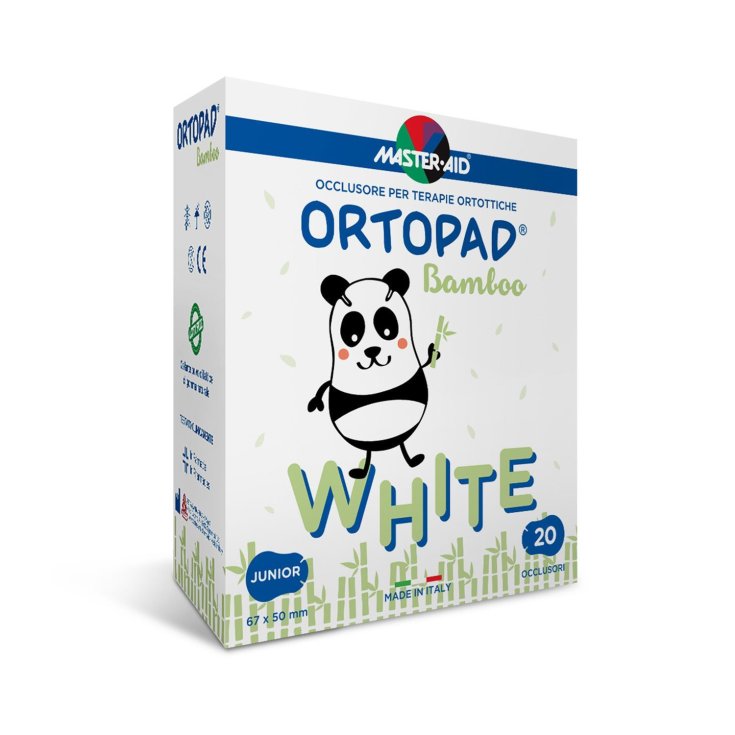 Master-Aid&reg; Ortopad&reg; White Occlusore Per Terapie Ortottiche Formato Regular Bianco 20 Pezzi