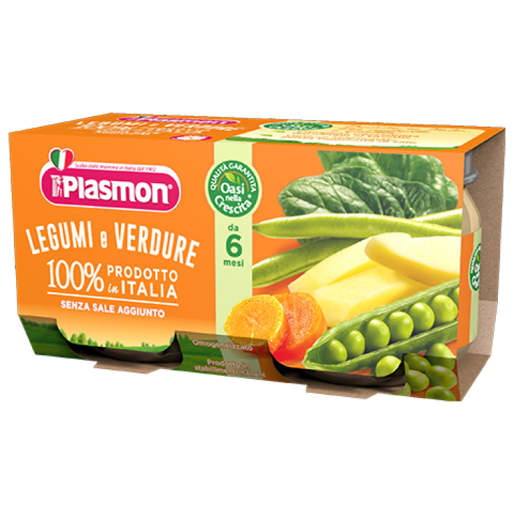 Plasmon Omogeneizzato Legumi E Verdure 2x80g