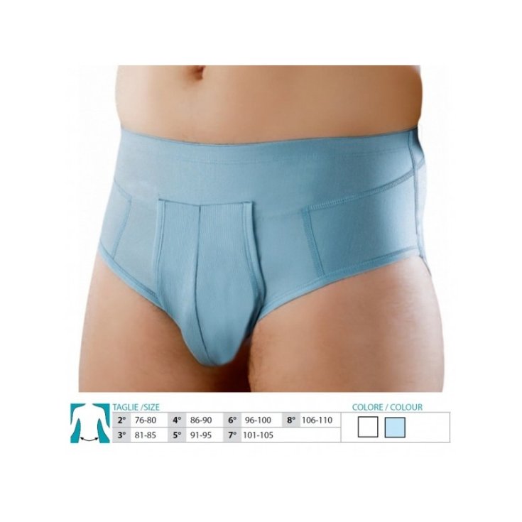 Safte Orione 515 Slip Ernia Inguinale Colore Azzurro Taglia 3