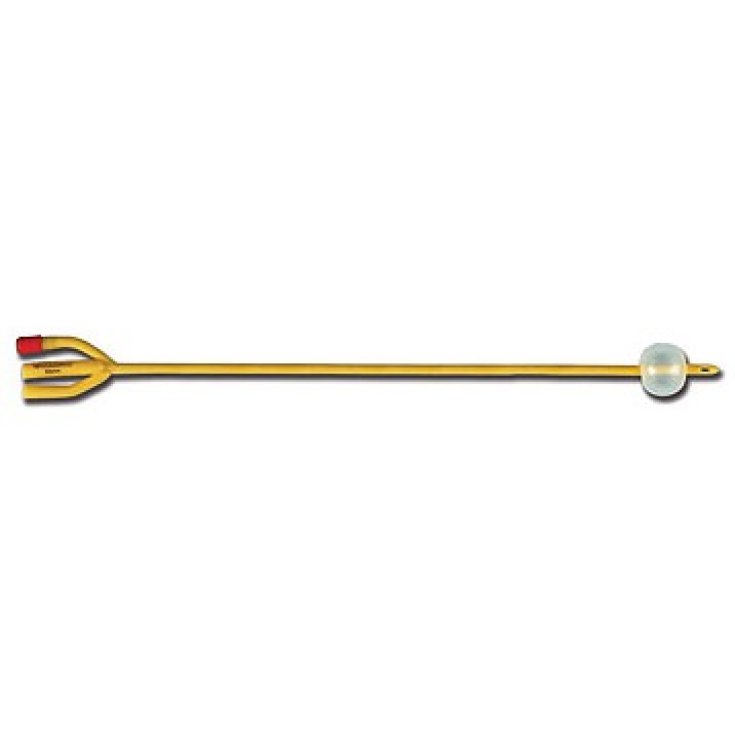 Foley Catetere Uretrale in Silicone 3 Vie Ch22