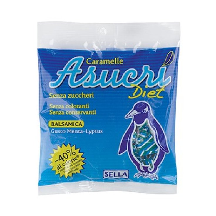 Sella Asucr&igrave;-Diet Caramella Balsamica Gusto Menta-Lyptus 40g
