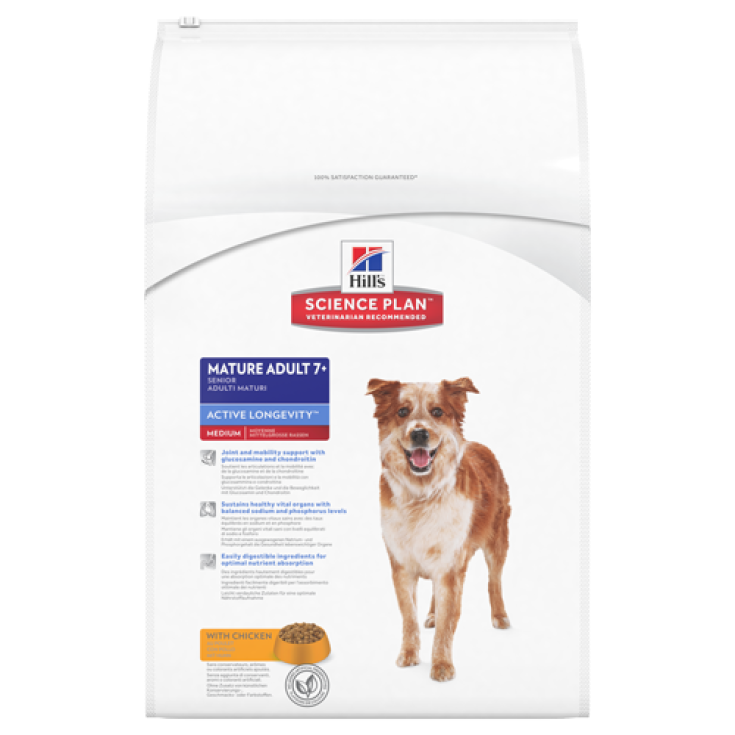 Hill's Science Plan Canine Mature Adult 7+ Active Longevity Taglia Media con Pollo 1kg