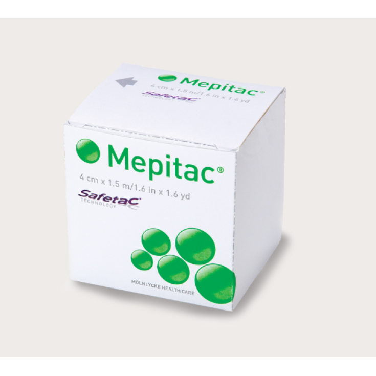 M&ouml;lnlycke&reg; Mepitac&reg; Cerotto Di Fissaggio In Silicone Misura 4cm x 1,5m 1 Rotolo