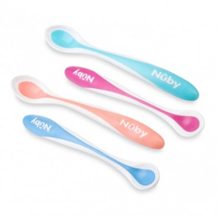 Nuby Cucchiaino Termosensibile +4Mesi 2 Cucchiaino