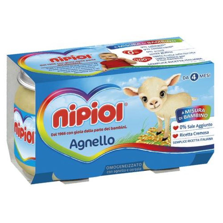 Nipiol Omogeneizzato Agnello 120gx2 Pezzi