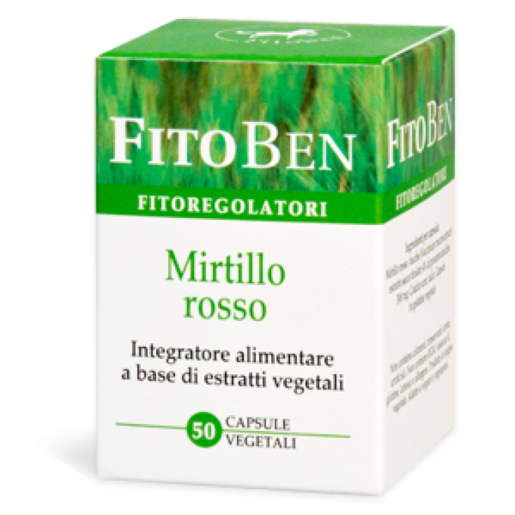 Fitoben Mirtillo Rosso Integratore Alimentare 50 Capsule
