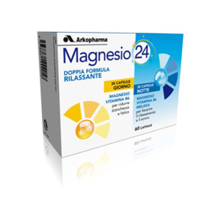 Arkopharma Magnesio 24 Integratore Alimentare 60 Capsule Arkopharma Magnesio 24 Integratore Alimentare 60 Capsule