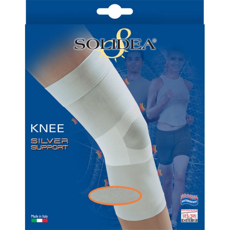 Solidea Silver Support Ginocchiera Colore Nero Taglia M