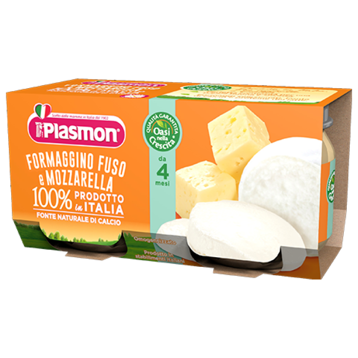 Plasmon Omogeneizzato Formaggino Fuso Con Mozzarella 2x80g