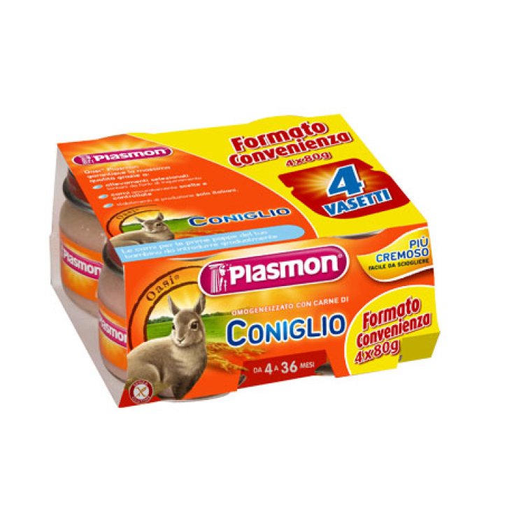 Plasmon Omogeneizzato Di Carne Coniglio 4x80g