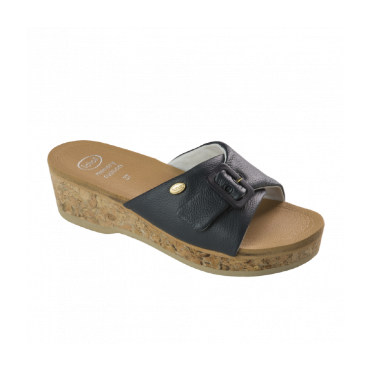 Scholl Wappy Calzatura In Pelle Colore Navy Blue Numero 37