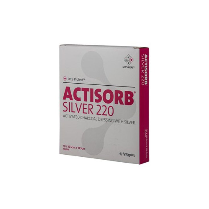 Systagenix Actisorb Silver 220 Garze 10.5x10.5 3 pezzi