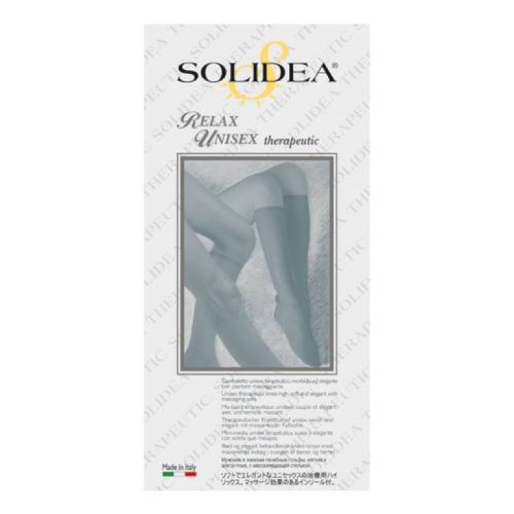 Solidea Relax Unisex CCL1 Gambaletto a Compressione Colore Nero Taglia S
