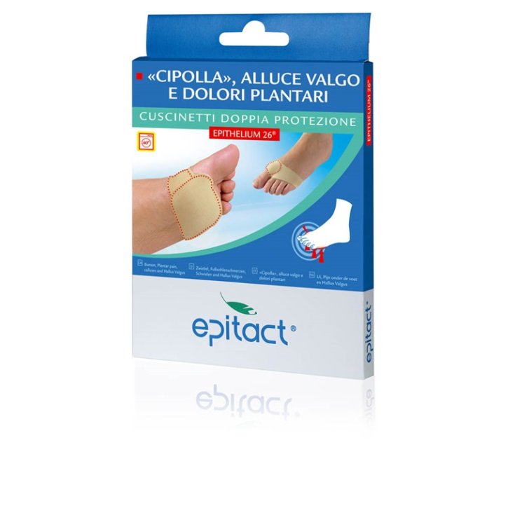 Epitact Alluce Valgo Dolori Plantari Cuscinetti Doppia Protezione Epithelium 26 Misura L 1 Paio