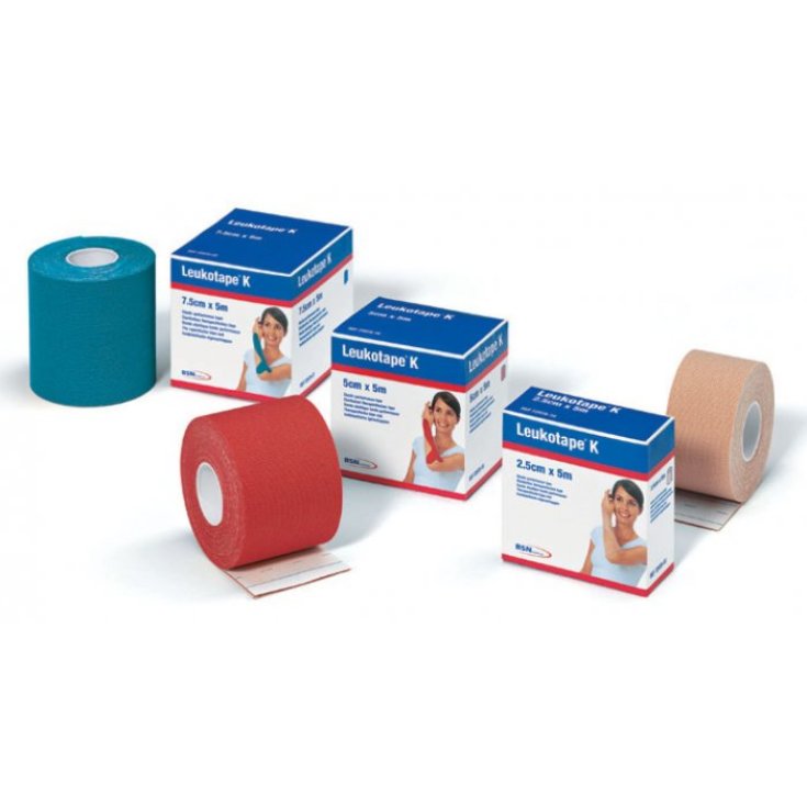 Leukotape K Bendaggio Neuromuscolare 7,5x500cm Rosso