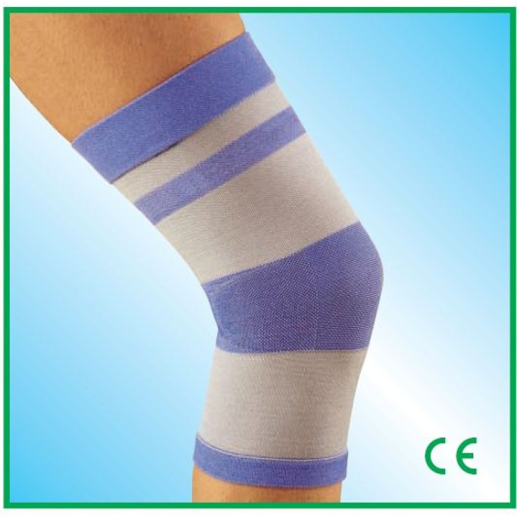 Rekordsan Dynam Ginocchiera Elastica Colore Grigio Blu Taglia 3