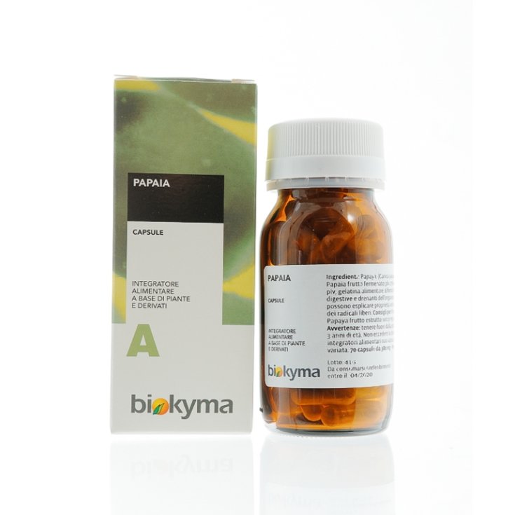Biokyma Papaia Estratto+polvere Integratore Alimentare Flacone 70 Capsule