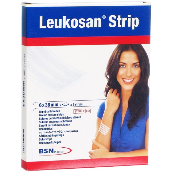 Bsn Medical Striscia Leukosan&trade; 38x6mm 5 Strisce