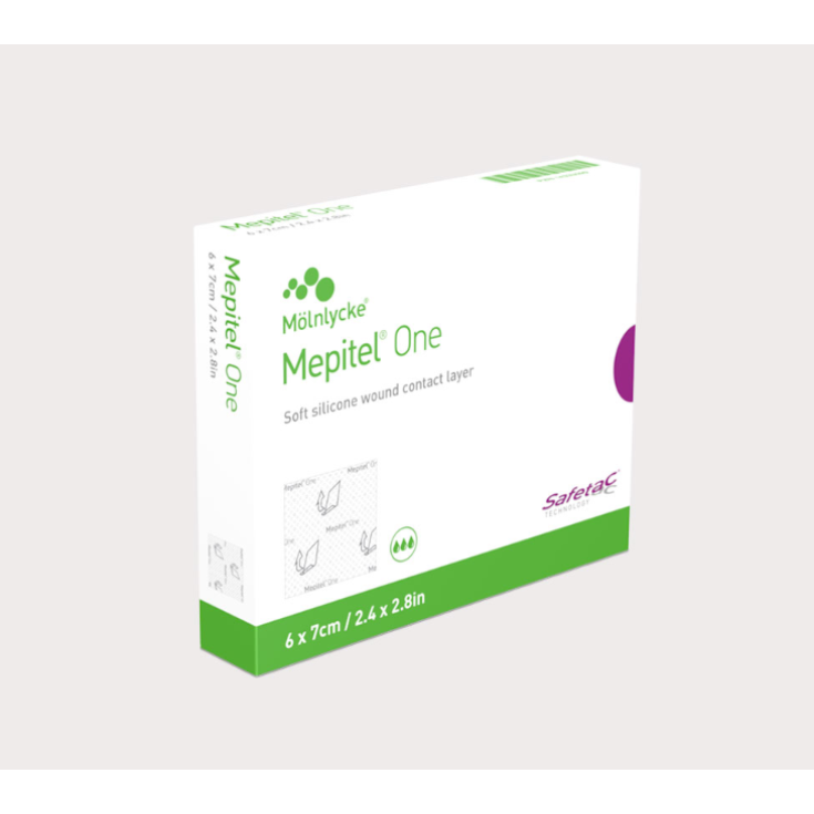 M&ouml;lnlycke&reg; Mepitel&reg; One Medicazione In Silicone Misura 5x7,5cm 10 Pezzi
