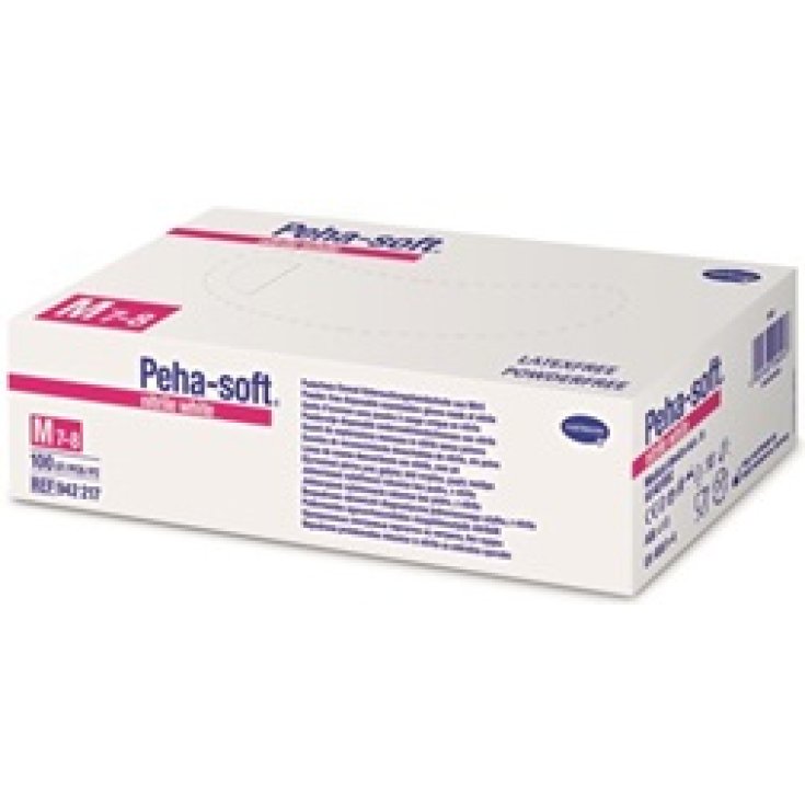 Peha Soft Nitrile Guanto da Esplorazione Misura M 100 Guanti