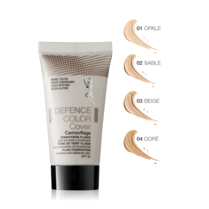 BioNike Defence Color Cover Fondotinta Fluido Correttivo Tonalit&agrave; 02 Sabbia 30ml