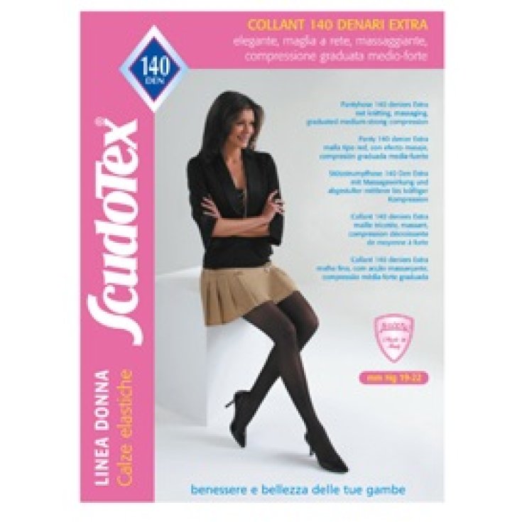 Scudotex Collant 140Den Calza Elastica Compressione Media Terapeutica 19-22mmHg