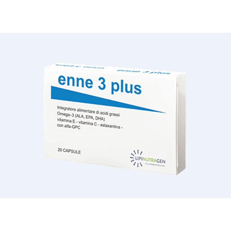 Lipinutragen Enne3 Plus Integratore Alimentare-Linea Nutragenika 20 Capsule