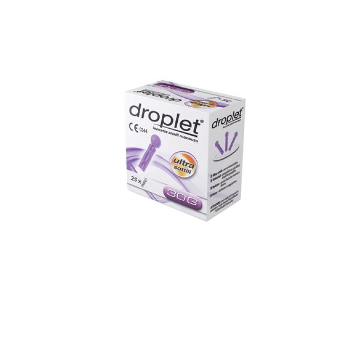 Droplet&reg; Comfort Max Lancette Pungidito Sterili Monouso G30 25 Pezzi