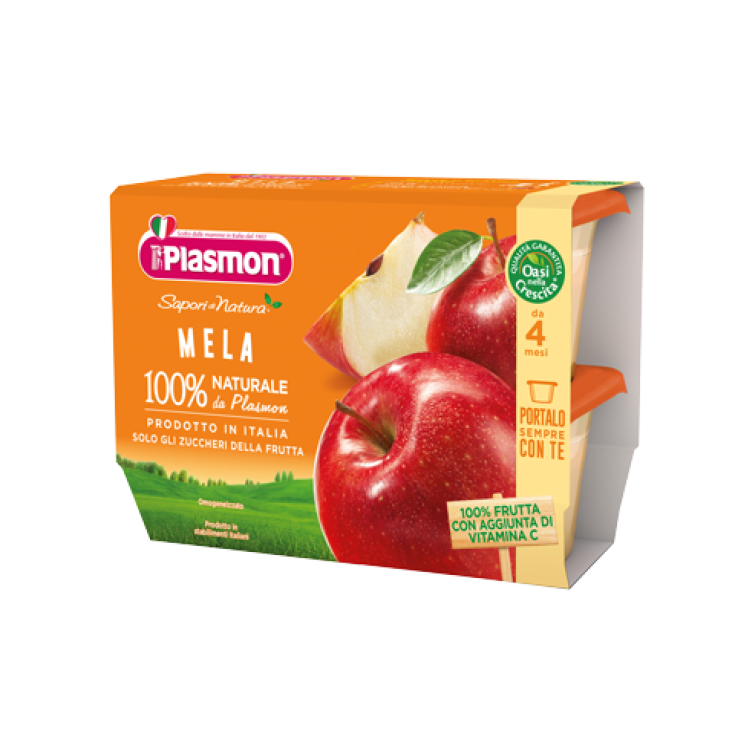 Plasmon Omogeneizzati Di Frutta Sapori Di Natura Mela 4x100g
