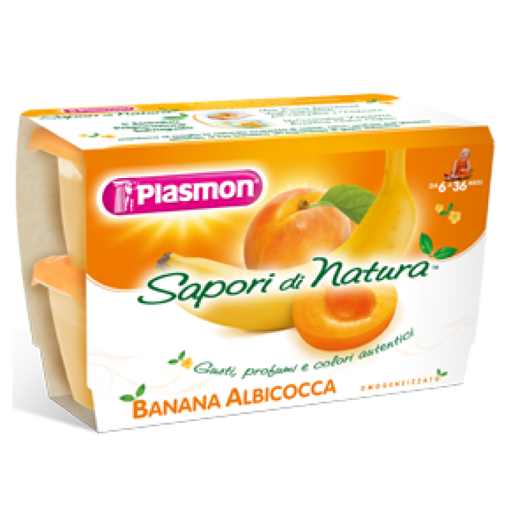 Plasmon Omogeneizzati Di Frutta Sapori Di Natura Albicocca Banana 4x100g