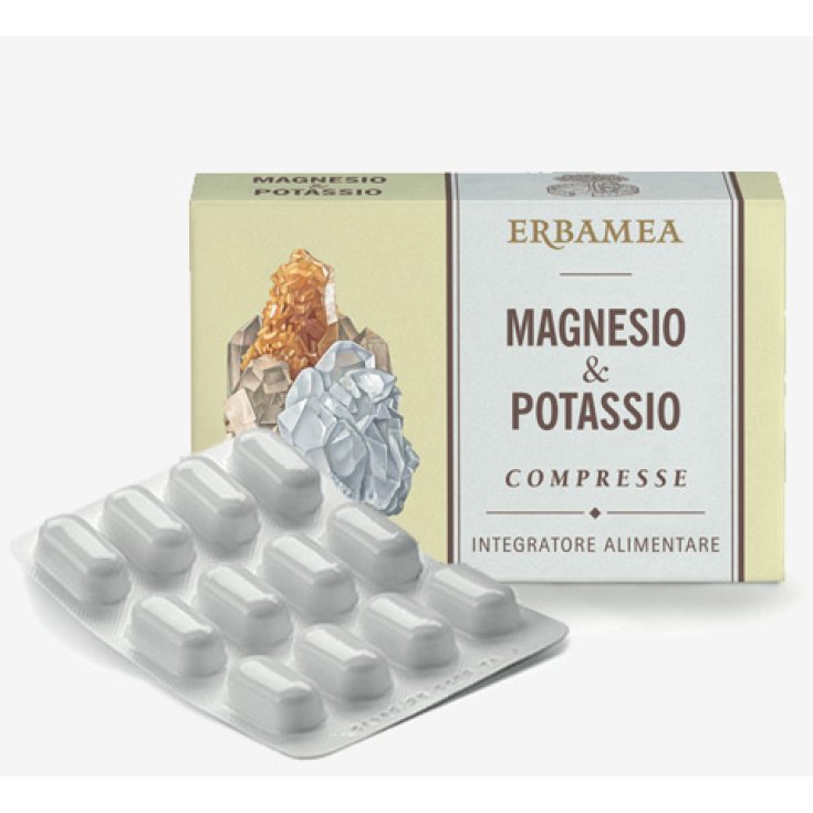 Erbamea Magnesio&Potassio Integratore Alimentare 24 Compresse