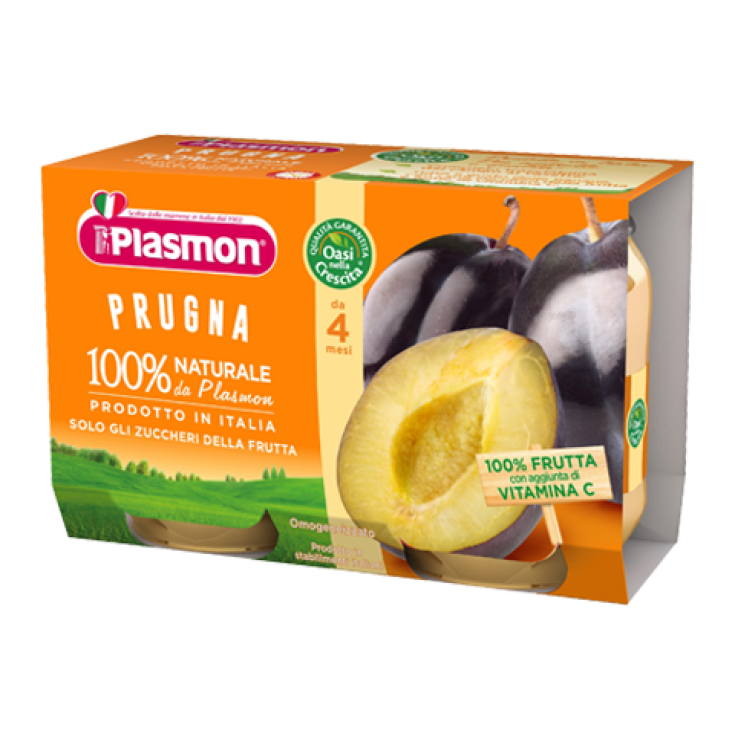 Plasmon Omogeneizzati Di Frutta Sapori Di Natura Prugna 4x10g