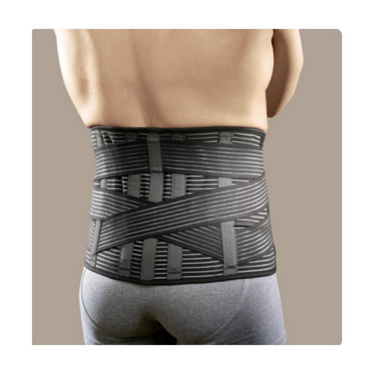 Ro+ten Linearplus70 Corsetto Elastico Millerighe Basso Con Tiranti Ad Incrocio Posteriore Pr1-1870s Nero Taglia M