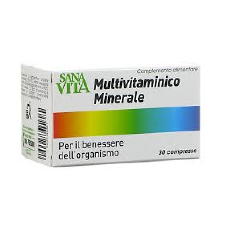 Sanavita Multivitaminico Minerale Integratore Alimentare 30 Compresse