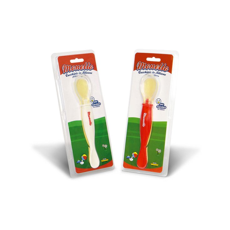 Sterilfarma&reg; Monello Cucchiaio In Silicone Per Bambini Colore Bianco 1 Pezzo