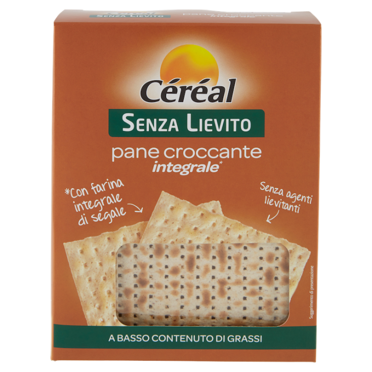 C&eacute;r&eacute;al Senza Lievito Pane Croccante Integrale 180g