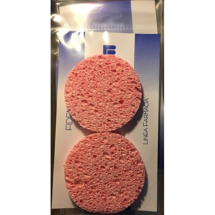 Fidem Spugna Cellulosa Tonda Leva Trucco 2 Pezzi