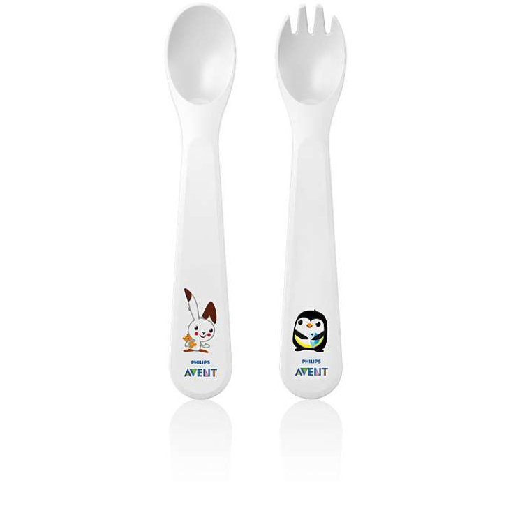 Philips Avent Cucchiaio E Forchetta Prima Infanzia +12 Mesi
