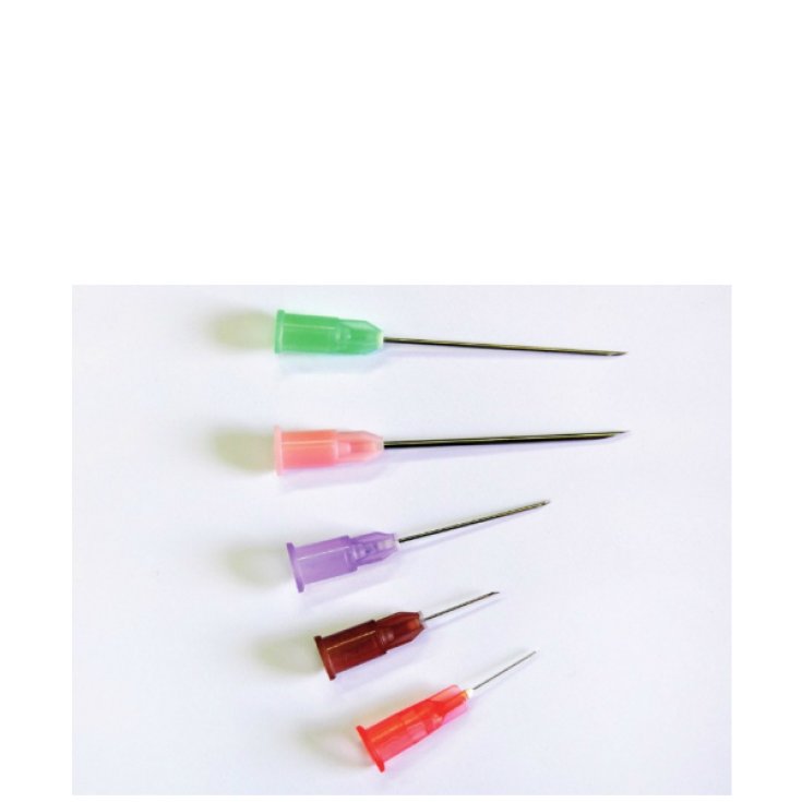 Chemil Ago Ipodermico 22GX1 &frac12; Cannula In Acciaio Attacco Luer Lock Misura 0,7x40mm