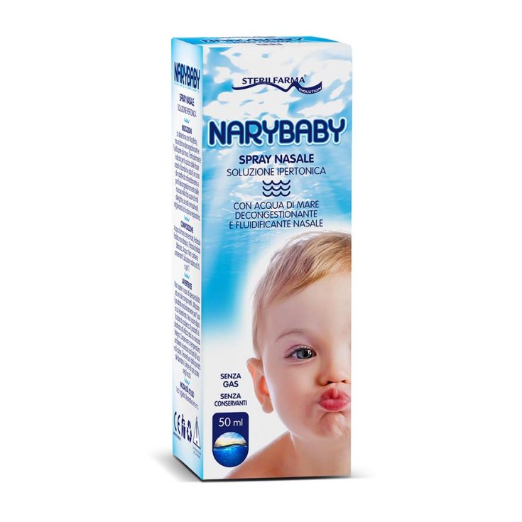Sterilfarma&reg; NaryBaby&reg; Spry Nasale Soluzione Ipertonica Con Acqua Di Mare 50ml