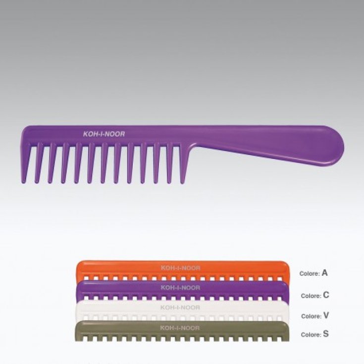 Koh-I-Noor Pettine Radone Con Manico Colore Arancio COD 8130A