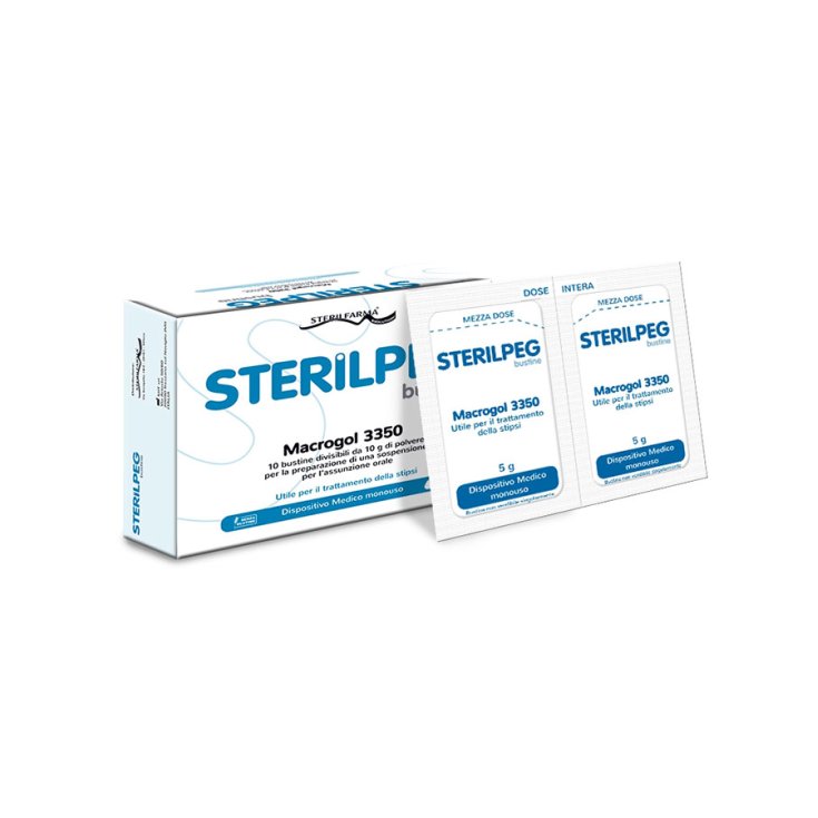 Sterilfarma&reg; Sterilpeg&reg; Macrogol 3350 Integratore Alimentare 10 Bustine Da 5g
