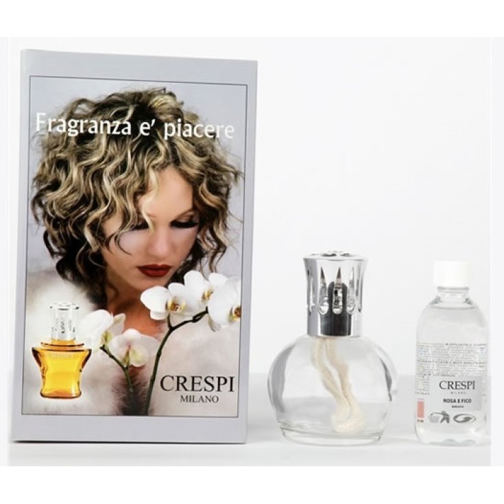 Carma Italia Lampada Catalitica L6 Trasparente Da 200ml + Ricarica Alla Rosa E Fico 150ml