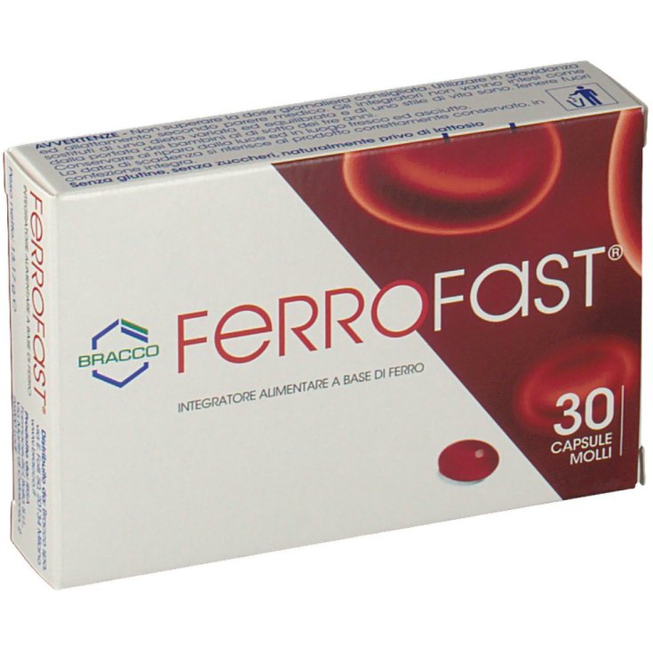 Bracco Ferrofast Integratore Alientare 30 Capsule Molli