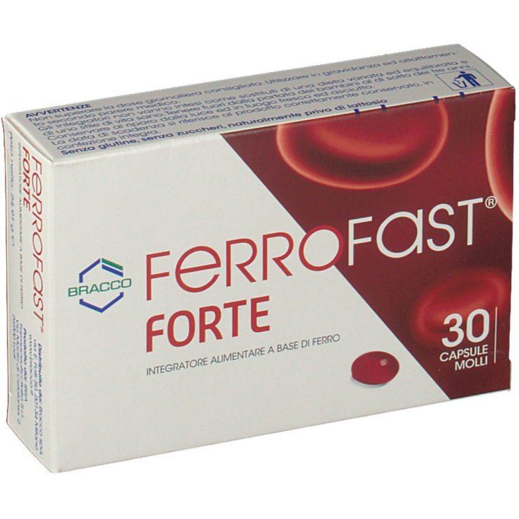 Bracco Ferrofast Forte Integratore Alimentare 30 Capsule Molli