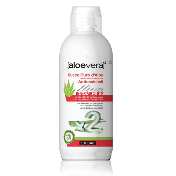 Zuccari AloeVera Succo Puro D'Aloe + Antiossidanti Integratore Alimentare 1000ml